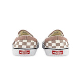 Vans Classic Slip On Canvas Sneaker Shoes Chess Check - Etherea/True White V563-VN00XG8AZT-BRN-US10