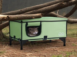 Elevated Heated Cat House, Cuboid Kitty Shelter with Adjustable Temperature and Timer, 900D Oxford V952-ZFTSBYMBHSNJHUMMQV3