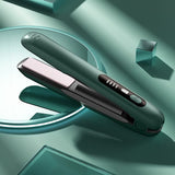 Green Wireless Rechargeable Hair Straightener with 5000mAh Battery - Portable Design & Adjustable V888-ELOSUNG15641