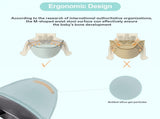 6-in-1 Adjustable Baby Carrier with Hip Seat 11.815.7in Adjustable Height, Breathable Mesh & V1107-CS-YEBDYDLV