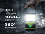 Weisshorn 2-Pack LED Camping Lanterns, 1000LM Super Bright Waterproof Portable Emergency Tent Lights CP-LT-1KLM-1SET-GR
