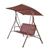 VEVOR 3-Person Patio Swing Chair, Outdoor Patio Swing with Adjustable Canopy, Porch Swing with V952-TJQQ68INX44IRJNFTV0