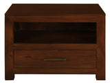 Paris 1 Drawer Solid Mahogany Timber Lamp Table V199-LT001PNMKM