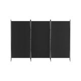 Artiss 3 Panel Room Divider Set of 2 Folding Privacy Screen Fabric Room Separator Partition Black RD-D-PLY-260-BKX2