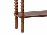 Levede Side Table Slim Storage Shelf for Bedside End Table Hallway Brown NI1098-BR-AU