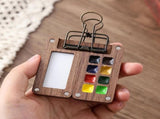 Mini Watercolor Paint Set for Travel - Portable Palette with 15 Grids - Watercolor Set V1188-MS101-02645-1
