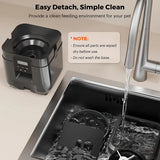 Timed Pet Feeder 2L, Programmable Portions, Washable, Battery/USB Operated V1232-CWWSQ-DS-001