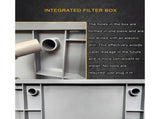 Aquarium Filter, Large Filter Kit for Ponds, Fish Tank, External Water Cycle Filter Box V1107-CS-TILR3
