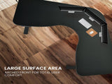 FORTIA Corner Standing Desk, 1730W x 1730W x 750D, 3 Motors, 120kg Load, Sit to Stand Up Electric V219-OFFCMBEQC3KC3K