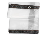 Transparent Tarp Cold Insulation Garden Rainproof Clear Poly Tarp Plant Cover Cloth 9.8 X 9.8ft V1294-YM0703-3111230141313