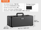 Graded Card Storage Box, 4 Slots, Graded Sports Cards Holder Carrying Case with Coded Lock Foam V952-FJKSNHMMS108T371IV0