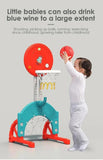 Kids Slide Swing Set Outdoor Toys Playground Activity Basketball Hoop V1097-PSSN01