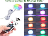RGB Color Changing LED Under Cabinet Lighting Kit,Aluminum Slim Cabinet LED Puck Lights for Kitchen V1171-CC-AYLBHC016-AU