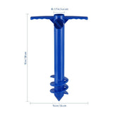 Spiral Sand Anchor Blue for Beach Umbrella Firm Ground Fixing V1370-AZ4-14227
