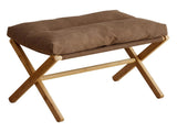 Foot Stool Foldable X Leg Modern Multifunctional Foot Rest with Soft Cushion for Living Room Bedroom V1294-YM0710-3116230019013