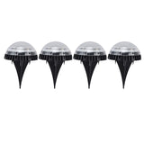 4 Pack Solar Garden Lights 8 LED Outdoor Ground Lights for Sidewalk Yard Lawn Patio Pathway Walkway V1294-YM0714-3119210330212