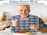 3 Pieces, Washable Bib for Adults, Waterproof and Washable Bibs, Large waterproof bibs for adults, V1189-LC-DG-00357