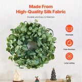 VEVOR Artificial Decorative Wreath 66.04 cm Green Eucalyptus Leaves Year Round V952-ZSHHASYL26IN8WZI3V0