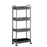 3 Tier Utility Rolling Cart with Caster Wheels Movable Multifunctional Storage Cart for Kitchen V1294-YM0901-3117240235114