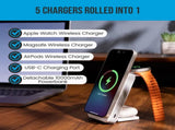 OneAdaptr OneGo White 5 in 1 MagSafe Charging Stand Power Bank OG-B10WH