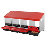 VEVOR 4-Compartment Chicken Nest Box Metal Box with Inclined Nesting Boxes V952-JSCDX1530INCI7BMTV0