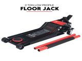 2 Ton Low Profile Trolley Jack Hydraulic Floor Car Lifter Dual Pump 70-620MM V379-2TLWPROJACK001