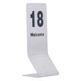 10PCS Table Number Cards Stainless Steel DoubleSided Digital Sign Seat Card 1120 Number V1294-YM0901-3118210195211