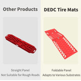 Foldable Car Tire Traction Mat Pad, Foldable Road Chews Tire Emergency Traction Mats Aid Kit V1366-AZ2-W-04127