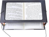 Table Magnifying Glass with 4 LED Lights, 3 Fold for Visually Impaired, 27.5 x 20.5 x 10.5 cm V1237-MS-912-138