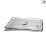 SOGA 2X Gastronorm GN Pan Lid Full Size 1/1 Stainless Steel Tray Top Cover GP5501-JLID1F-X2