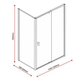 Adjustable Semi Frameless Shower Screen 114-122cm x 89-92cm With Gold Hardware For Modern Bathrooms V63-958161