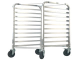Bun Pan Rack, 10-Tier Commercial Bakery Racks with Brake Wheels, Aluminum Racking Trolley Storage V952-MBPJLZCCHC1058T4RV0