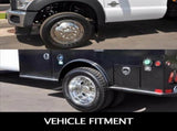 Polished 19.5" 10 Lug Wheel Simulators Stainless Steel Bolt Kit Hubcap Kit Fit for 2005-2020 Ford V952-19.5CBXGLGG000001V0