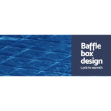 Giselle Bedding Faux Mink Quilt Blue King QUILT-FM-TEAL-K