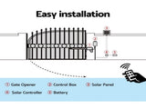 LockMaster Single Swing Gate Opener 500KG 10W Solar Panel GO-SWING-EK700M-SOLAR