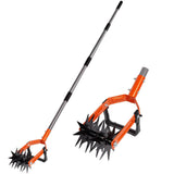 Rotary Cultivator Garden Tool, Tiller & Weeder & Stirrup Hoe Star-shaped rotating tines break up V1107-119-42127