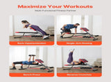 Multi-Functional Weight Bench for Full Body Workout, Roman Chair Hyperextension Bench, 660 lbs V952-ZDKLMYSSJX660SMI2V0
