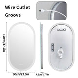Premium Oval LED Anti-Fog Bathroom Mirror V767-XMR-T28-712-AU-V2