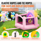 Inflatable Bounce House, Indoor Outdoor Playhouse Trampoline, Kid Jumping Bouncer with Blower, V952-CQCBBHYC6PFMU2TRRV3