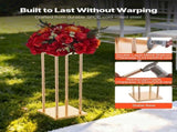 Wedding Flower Stand, 10PCS 60cm Column Flower Stand, Floral Stands with Metal Laminate, Cylindrical V952-HLHJLFT10J60MT7YR001V0