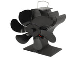 Stove Fan 6 Blades Fireplace Fan Heat Powered Fast Warm Circulation Quiet Heat Resistant V1294-YM0710-3113230307411