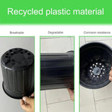 25PCS 1 Gallon Flexible Plastic Nursery Pots, 6.6x6.4 Inch Reusable Planting Pots with Drainage Hole V1192-AZ-W-22142