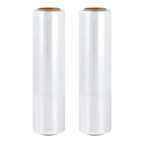 500mm x 400m Stretch Film Pallet Shrink Wrap 2 Rolls Package Use Plastic Clear SF-50X400-2-TP