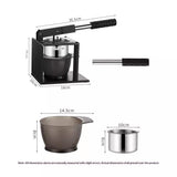 Potato Ricer Masher with 2 Interchangeable Discs Hand Food Press for Mashed Potatoes, Avocados Puree V1192-AZ-W-0345
