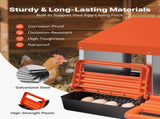 Chicken Nesting Boxes, 2 Compartments, Easy Egg Collection, Wall Mount, Easy to Assemble, Galvanized V952-JSCDXJS2GJ15PZUI4001V0
