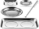 4 pcs Magnetic Tray with Magnetic Pin Screw Bolt Holder Round Magnet Parts Bowl Stainless Steel V1258-DP02-C-313