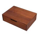 Small Wooden Desktop Drawer Organizer with Individual Brown Drawers for Office and Home Storage V1369-AZ3-W-17061