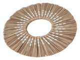 Seagrass Wall Mirror Hand Woven Decorative Round Seagrass Hanging Mirror for Entryway Bedroom V1294-YM0703-3115230038413