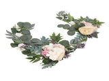 2pcs Hanging Flowers Swag ABS Artificial Decorative Arch Flowers with Bandage for Wedding V1294-YM0718-3115220088211