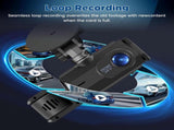 WiFi Car Dash Cam 3-Channel Wireless Camera with App, Front, Interior, and Rear Cameras, Full HD V1188-MS-313-0024